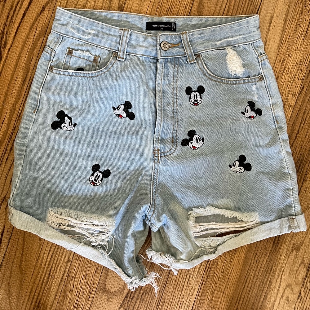 Zara Mickey shorts